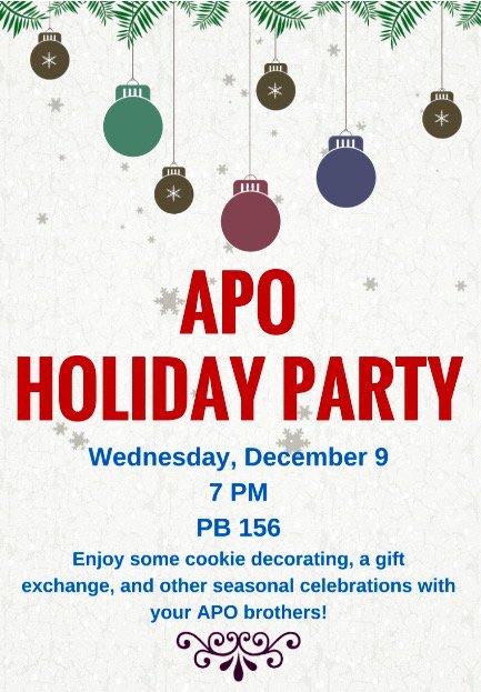 ButlerAPO's tweet image. We know it isn't Thanksgiving yet, but mark your calendars now! #APO #Fellowship 🔷🔶