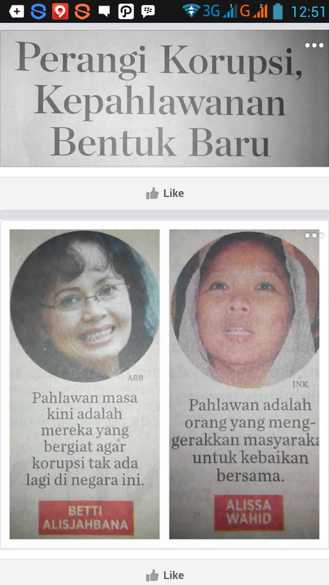 daru_raka's tweet photo. Mantap gan.. Mari perangi korupsi.. Memerangi Korupsi adl kepahlawanan bentuk baru @JanakaLinglung @Fenia_CArini https://t.co/BkDJfwwGDc