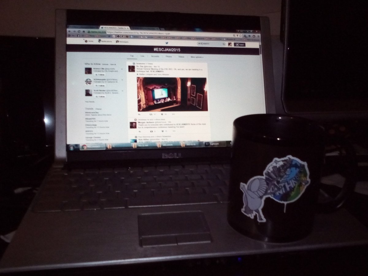 Ibycter's tweet photo. Getting the day started with my new favorite mug #ESCJAM2015 https://t.co/AF5ycsX2Gi