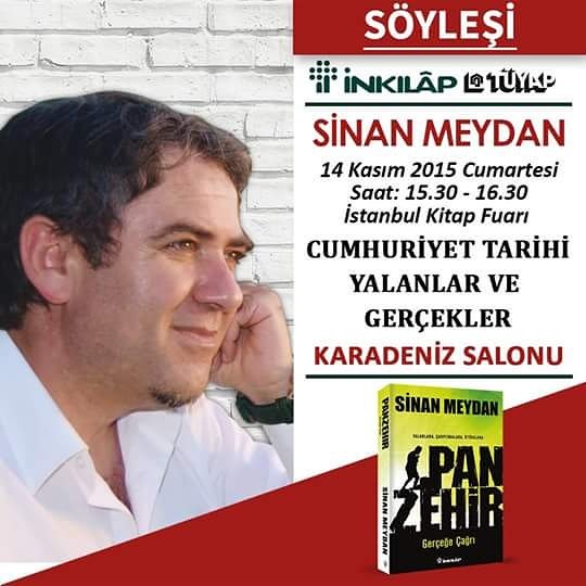 inkilapkitabevi's tweet photo. Sinan Meydan, "Cumhuriyet Tarihi Yalanlar ve Gerçekler" konulu söyleşide okurları ile buluşacak. @SMEYDAN https://t.co/WbgKd6QNuV