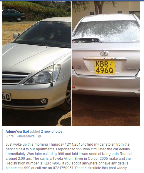 a3Route's tweet photo. [KBR 496Q] Silver Toyota Allion.If you spot it or have any details please call 999  https://t.co/tYrF6w4Ayw via @Shaba_Ent
