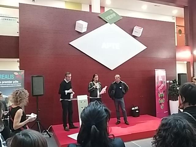 AlterIncub's tweet photo. Les porteurs de projet se lancent dans l'exercice difficile du #pitch de la #YESS_2015 @poleREALIS https://t.co/LqXHaTouG9