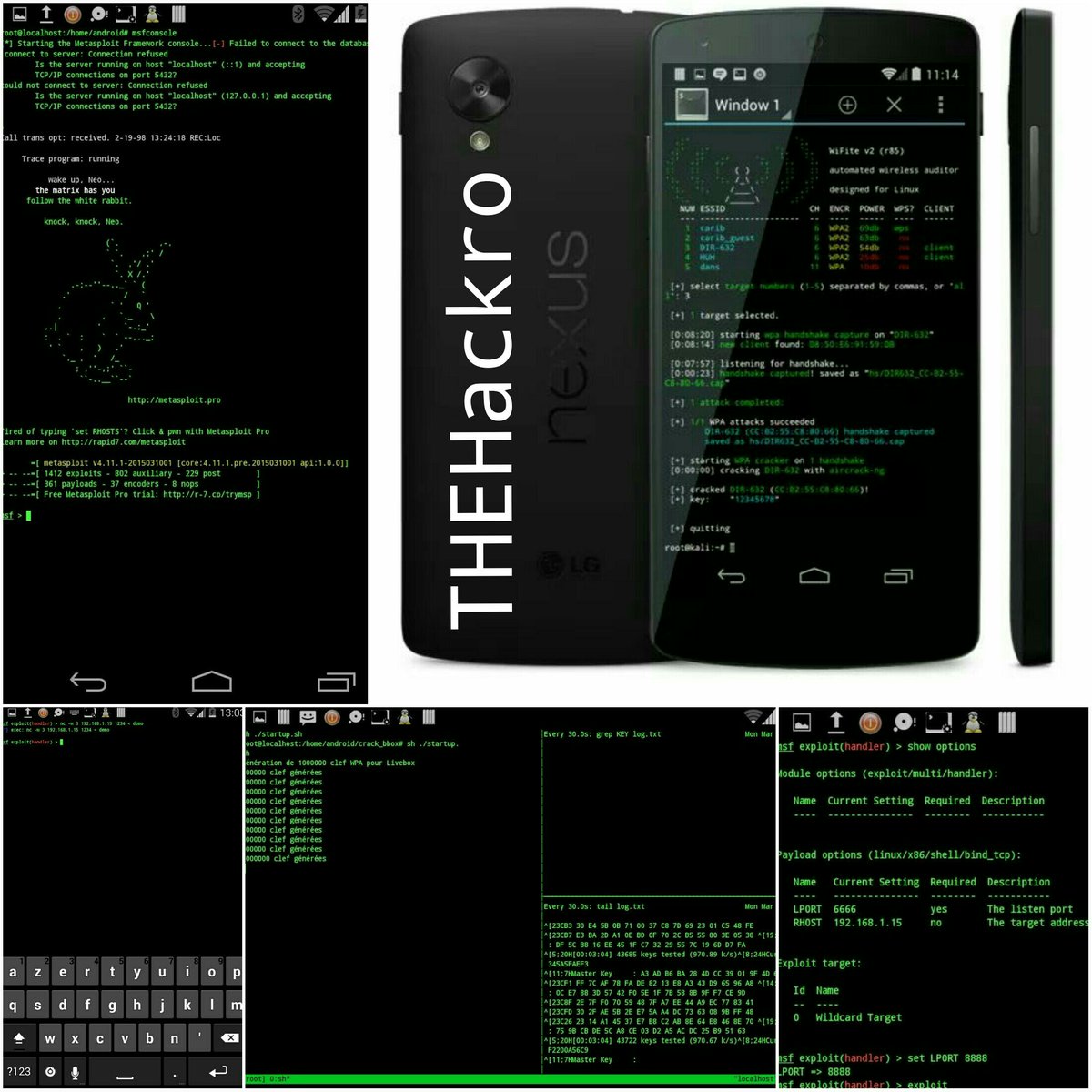 TheHackro's tweet photo. #THEHackro
Kali Linux on #Android Phone Hack anyway any time with #Metasploit, #Aircrack ng
https://t.co/Z2PPzraJ4b https://t.co/V2ALEtML1w