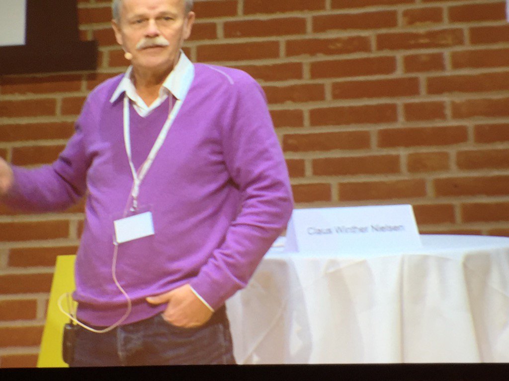 Claus Winther Nielsen elsker ergoterapeuter på grund af vores brede tilgang #ergo15 #sundpol