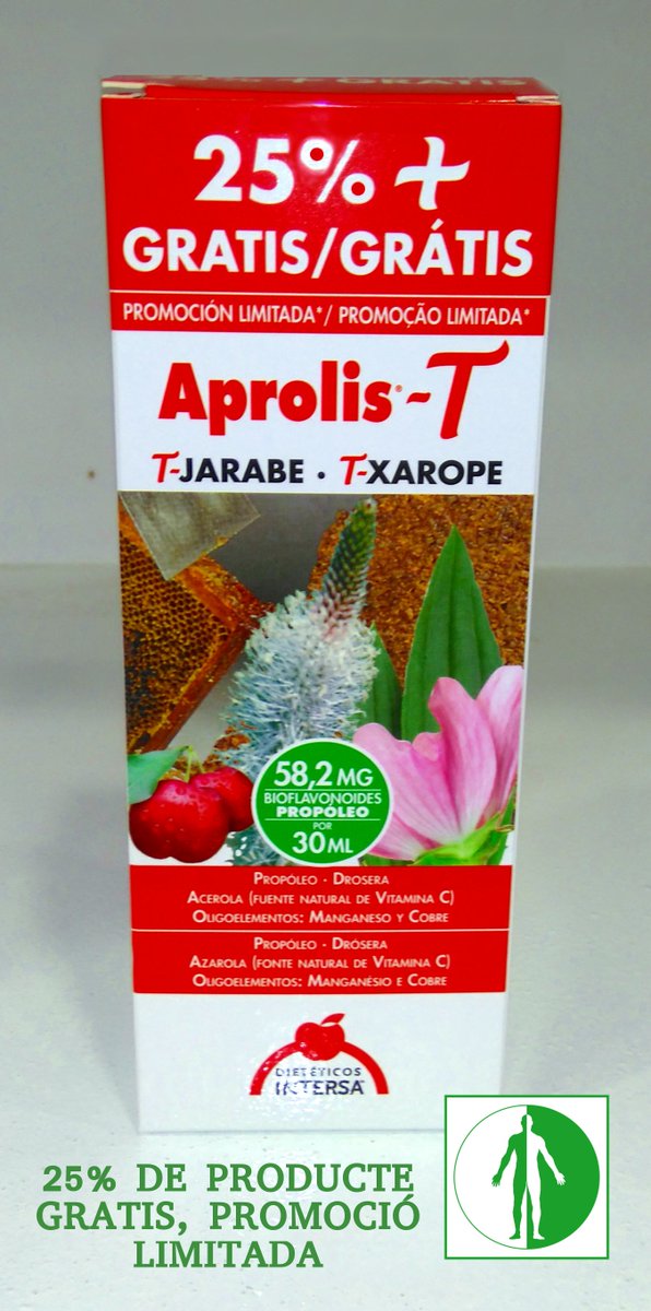 MesalutRipollet's tweet photo. Necessites un xarop efectiu? Tens tos seca, faringitis o laringitis? Xarop anti-tusiu Aprolis-T, amb un 25% gratis. https://t.co/fZHATXQ5Sj