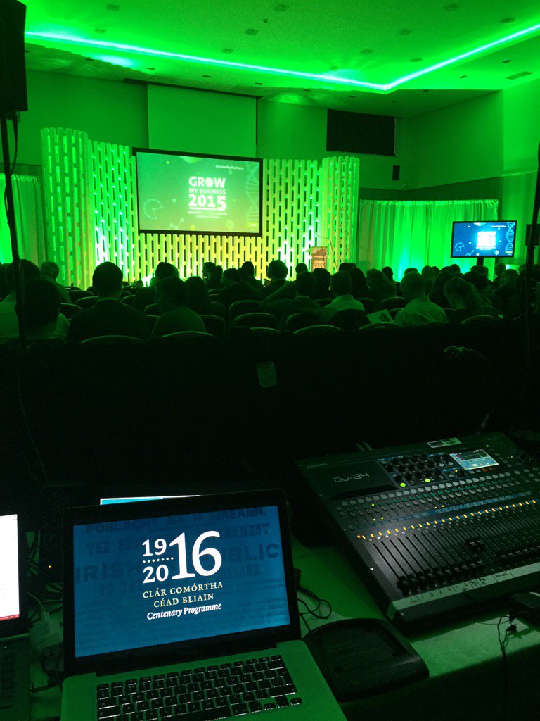JCGalway's tweet photo. All set to go here in Cork. Great crowd just arrived for @AnPostvox #growmybusiness https://t.co/l7fRewDLin