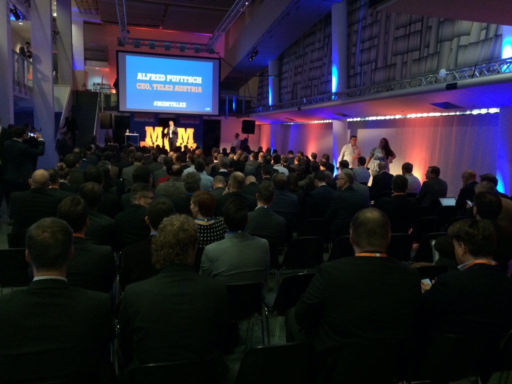 alpercelk's tweet photo. Alfred Pufitsch, CEO Tele2 Austria is on stage #m2mtalks #IoT #Tele2 @tele2m2m @tele2group https://t.co/bztZEwHxal