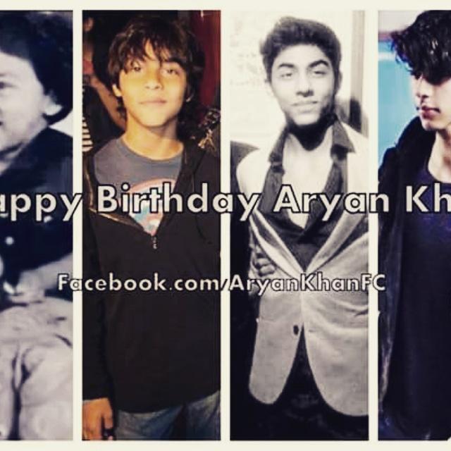 Here is wishing Aryan Khan a very happy 18th birthday. 