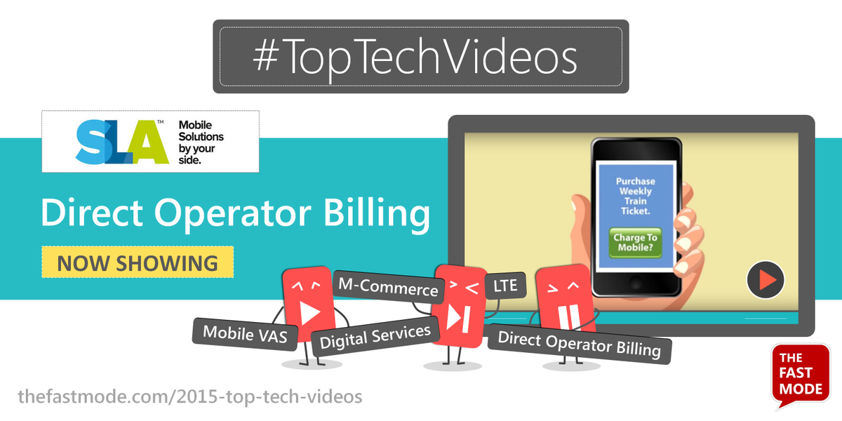 TheFastMode's tweet photo. Revisit of Last Week’s #TopTechVideos @SLAMobile #DirectOperatorBilling Watch it https://t.co/2jta5u8Xgw https://t.co/NmDaA4NDuA