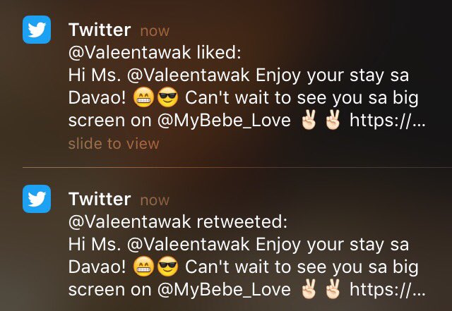 MnlMaine's tweet photo. Kiliiig! Hahah! Promise talaga I'll watch your movie. 😁😁 #MyBebeLoveKiligPaMore https://t.co/FUQgirs4Qp