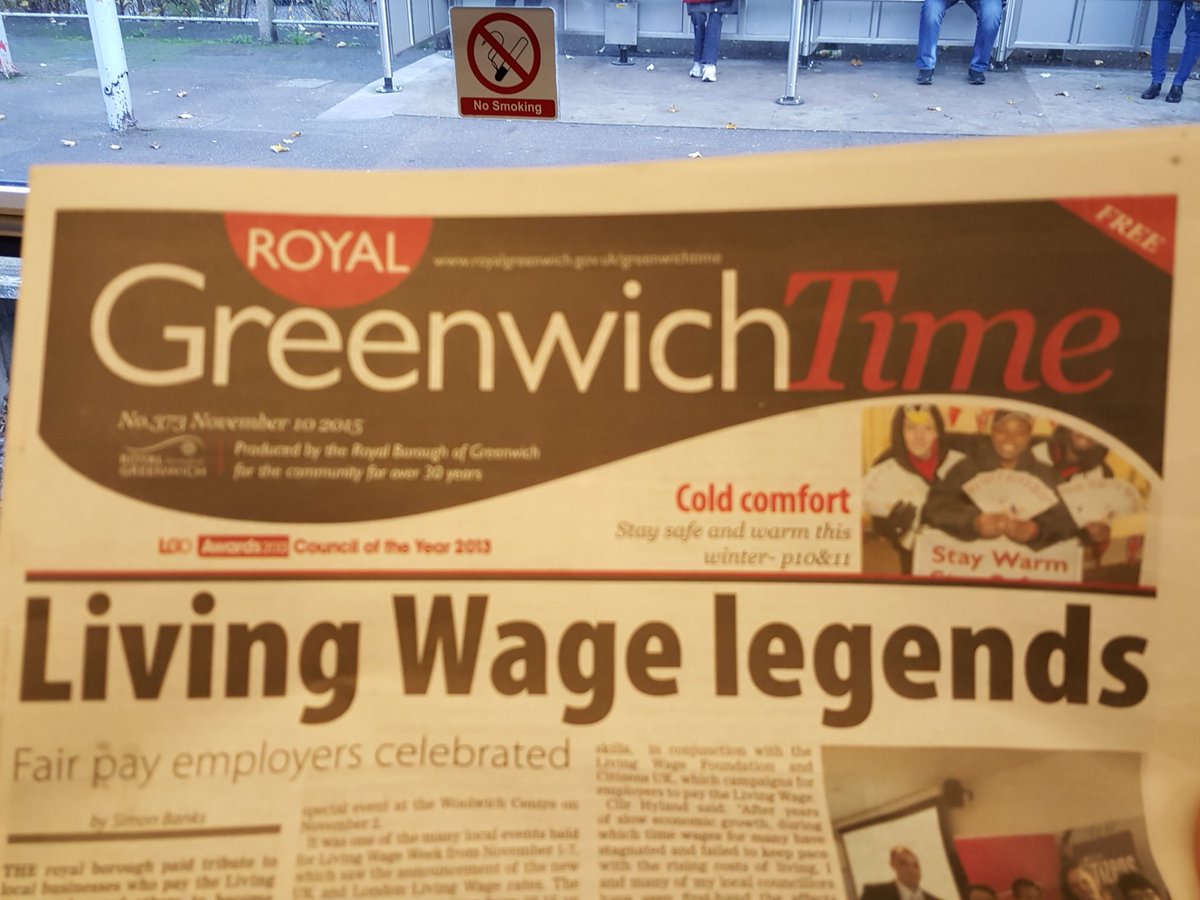 MattHartley100's tweet photo. Typical #Greenwich Time on #LivingWage Incentives: attacks govt but skips fact scheme proposed by Conservative cllrs https://t.co/XKy6Fa97CK