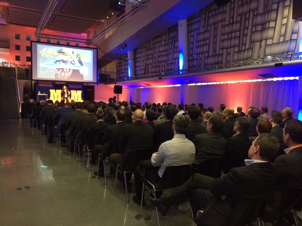 alpercelk's tweet photo. Ingrid is on stage. "How does the world around us changing?" #m2mtalks #IoT #M2M @tele2m2m https://t.co/QGmPuaXMSl