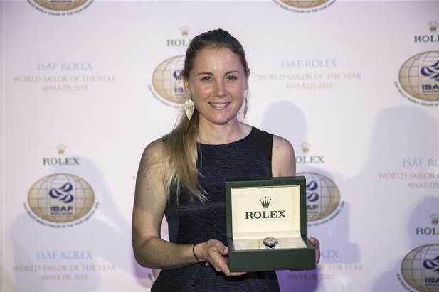 OOmillyt's tweet photo. A win for Sarah Ayton, off the water this time! https://t.co/QVEET8rSR4 @OnboardOnline #isaf #rolexawards #gogirlgo https://t.co/dN2rUuN7NI