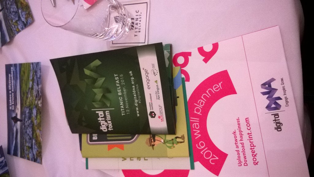 theadvpack's tweet photo. Today we are at the #digitalDNA Digital Tourism Conference in @titanicbelfast - so much to learn! https://t.co/CDXXJhWr81