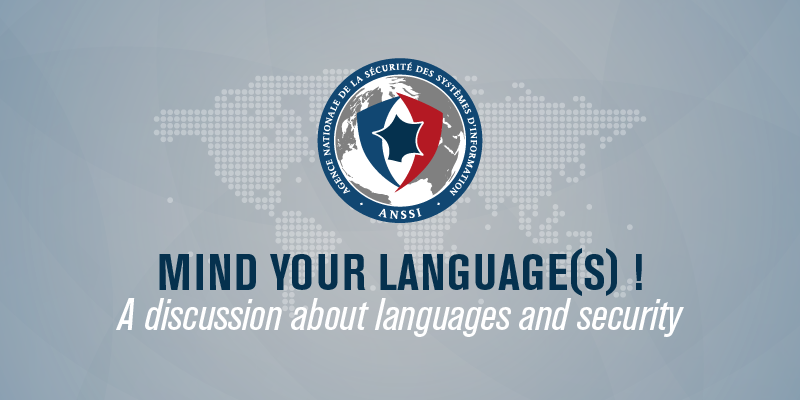 ANSSI_FR's tweet photo. "Mind your languages" à la conférence #HackitoErgoSum. Codez sécurisé !
https://t.co/t7PKY0CvhK https://t.co/59udQbLxfK