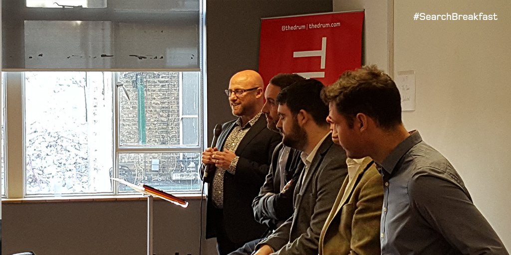 TheDrum's tweet photo. Today's #SearchBreakfast panel includes the brightest minds from @WeAreRoast @summitmedia @twenga_uk @Branded_3 https://t.co/C88sXggwG5