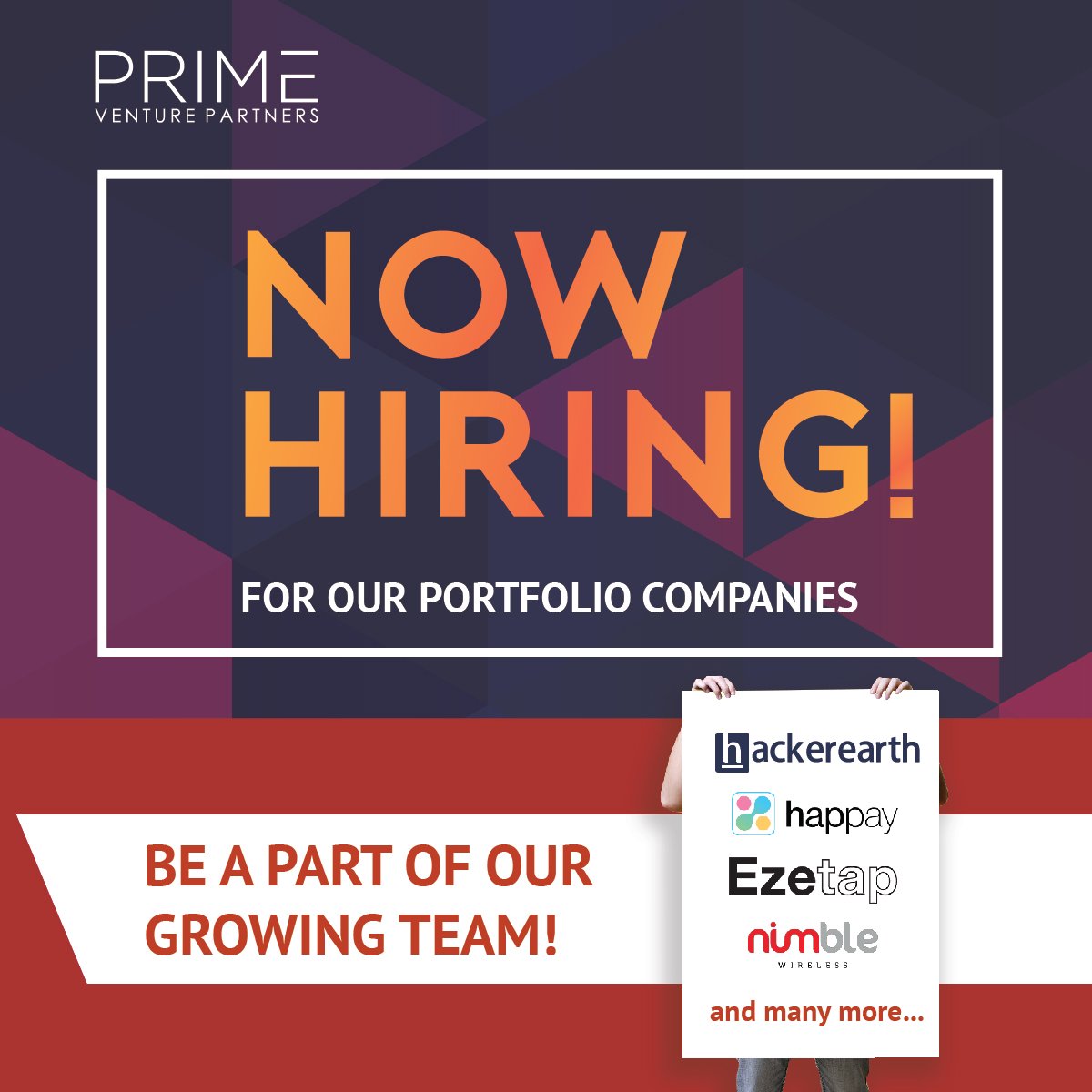 Primevp_in's tweet image. We’re looking for the best talent in town! Apply now @ ow.ly/UmkMU #ProgrammingJob #BangaloreJobs