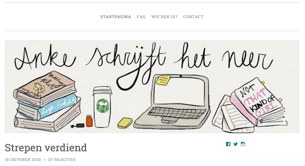 Anke schrijft het neer: “Nominatie voelt als sticker op een toets” #WeekendBlogAwards 
stampmedia.be/2015/11/anke-s…