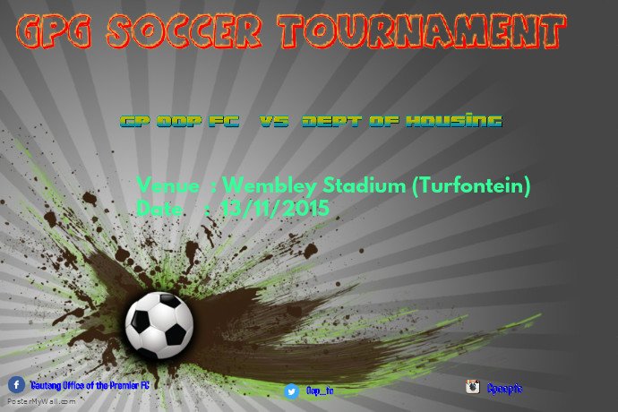 oop_fc's tweet image. Gauteng Provincial Government Soccer Tournament