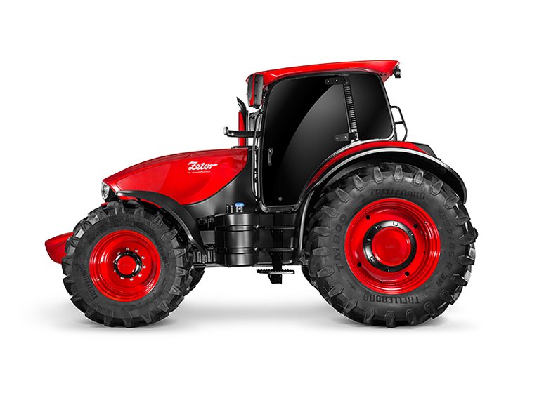 dezeen's tweet image. Pininfarina unveils Ferrari-like tractor design: dezeen.com/2015/11/11/pin…