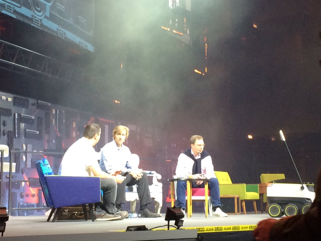 karolihindriks's tweet photo. So very proud of my husband @amartinson and @ahtih and the Starship robot #deliveryhack #estonianmafia #Slush2015 https://t.co/AHWylRB9RF