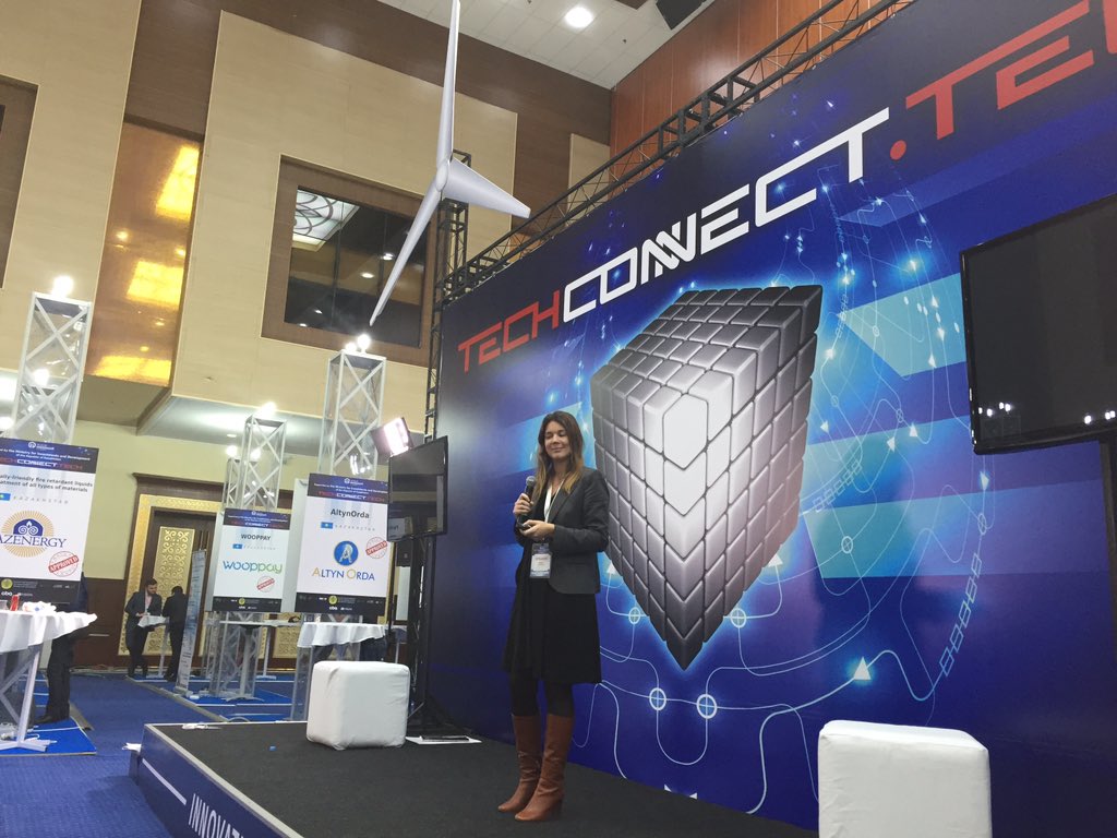 Kaushalchokshi's tweet image. #TechConnectTech Astana, @marta_emerson talking to startups about how to present @CBA_Angels