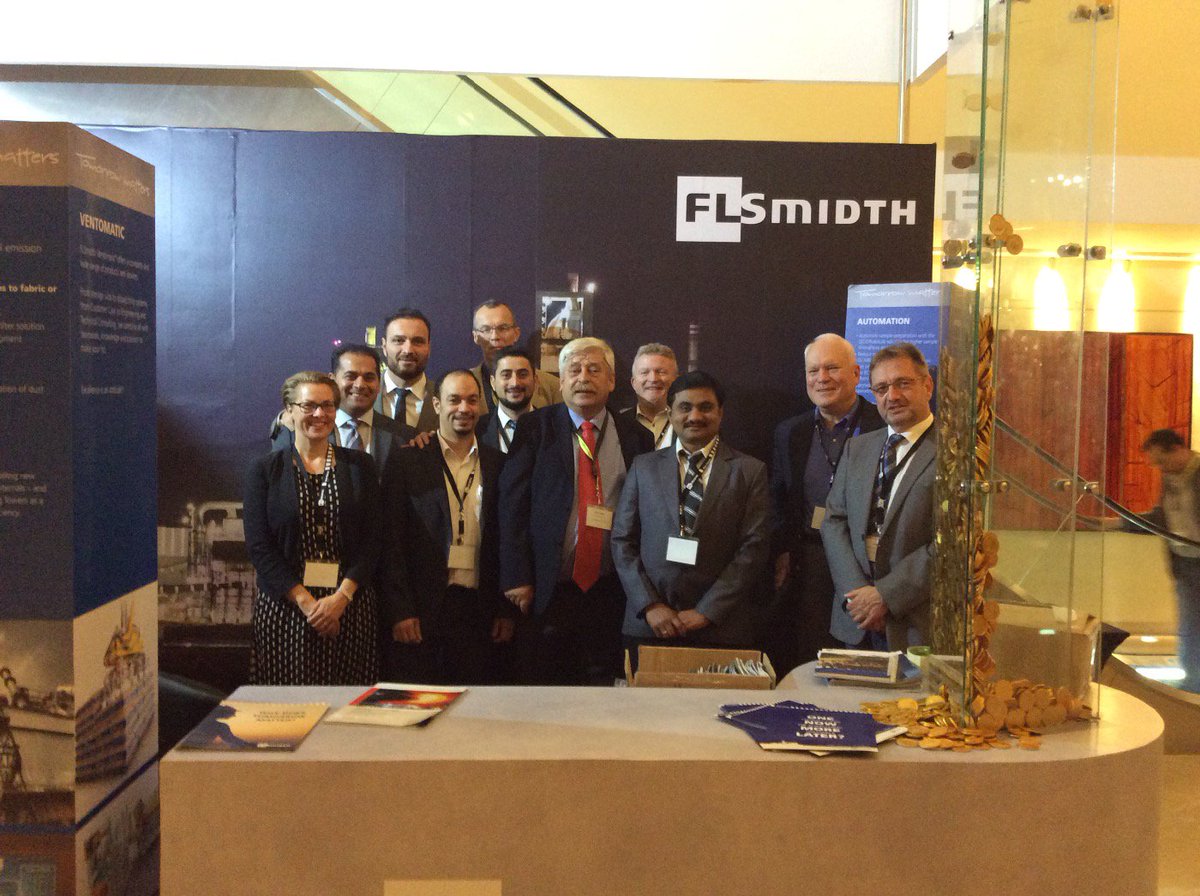 FLSmidth's tweet photo. Goodbye from some of the #FLSmidth delegates at #AUCBM #AICCE #cement conference 2015. See you next year https://t.co/NgaKJ3Rr0S