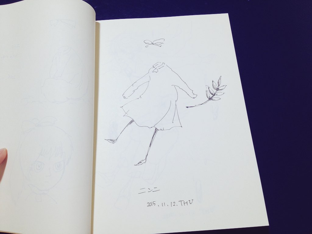 ラクガキ
やっと1冊使い終わって2冊目に入りました
 #落書き好きさんと繋がりたい 