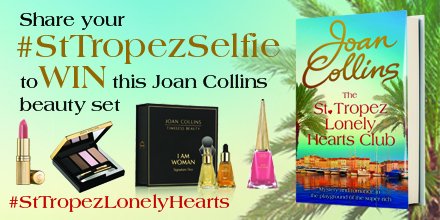 joanCbeauty's tweet photo. #StTropezSelfie to win #SignatureDuo #DivineLips #NailLacquer #Marilyn #BrowDefinition @littlebrown @Joancollinsdbe https://t.co/gAJi4YMjEN