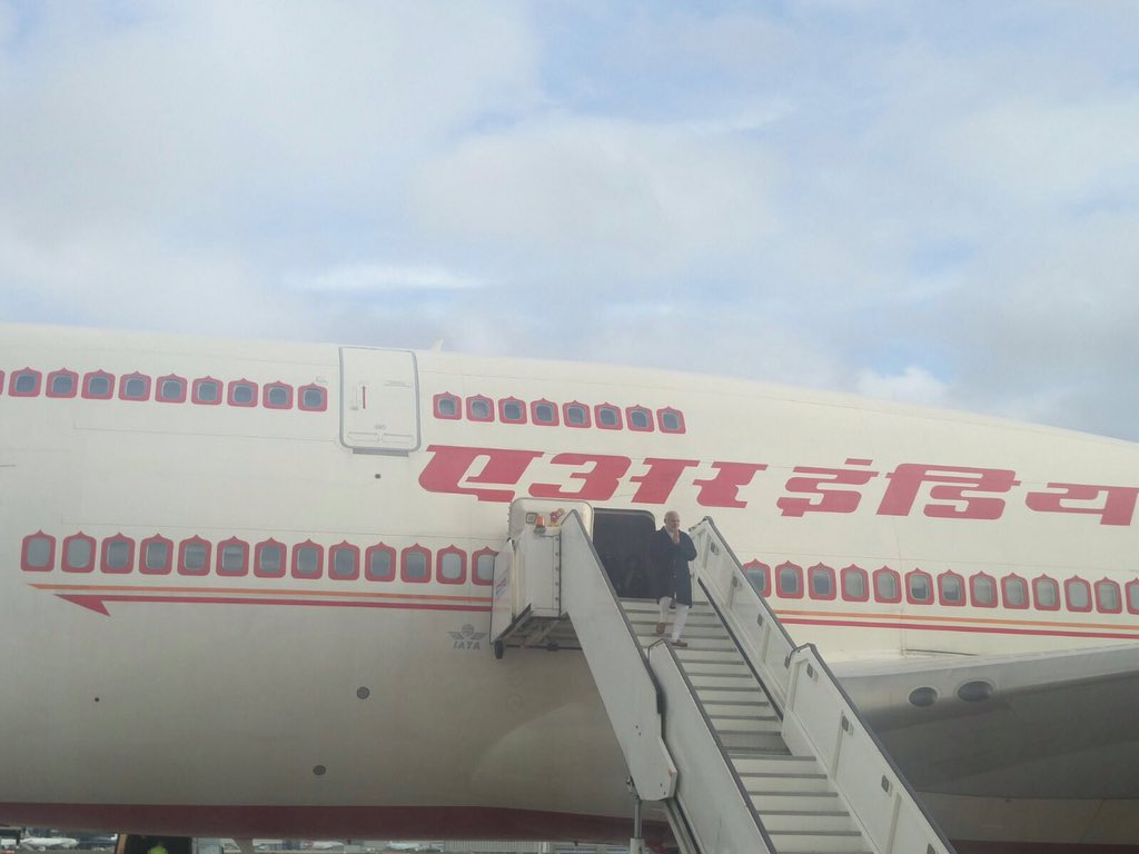 narendramodi's tweet photo. Reached London. India-UK ties will receive a great impetus. Will attend a wide range of programmes in UK. https://t.co/qWIb3jNFBC