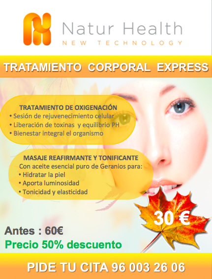 NaturHealthNet's tweet photo. ¡Aprovecha la #promoción de #Noviembre! Tratamiento corporal express #saludnatural #Naturhealth https://t.co/SiFT3RITjb