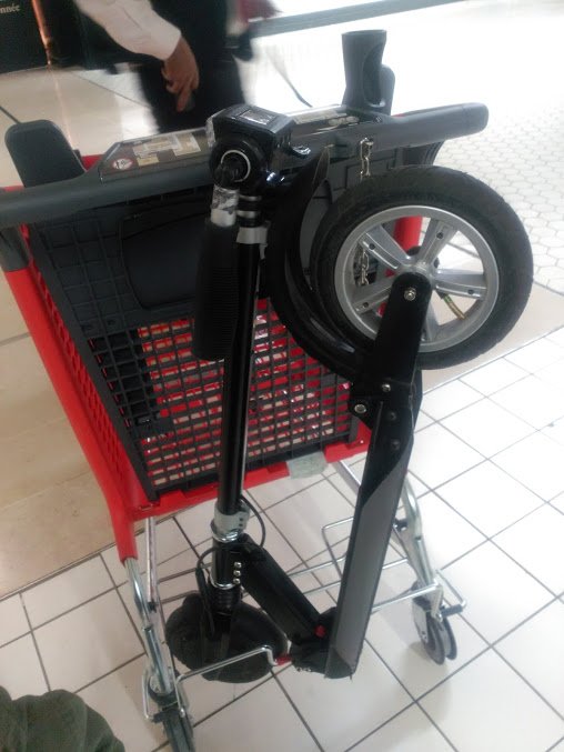 etwowfr's tweet photo. #LaVieQueJaime ranger sa trottinette électrique #ETWOW sur un caddie c'est possible ! https://t.co/8BauU8Rskb