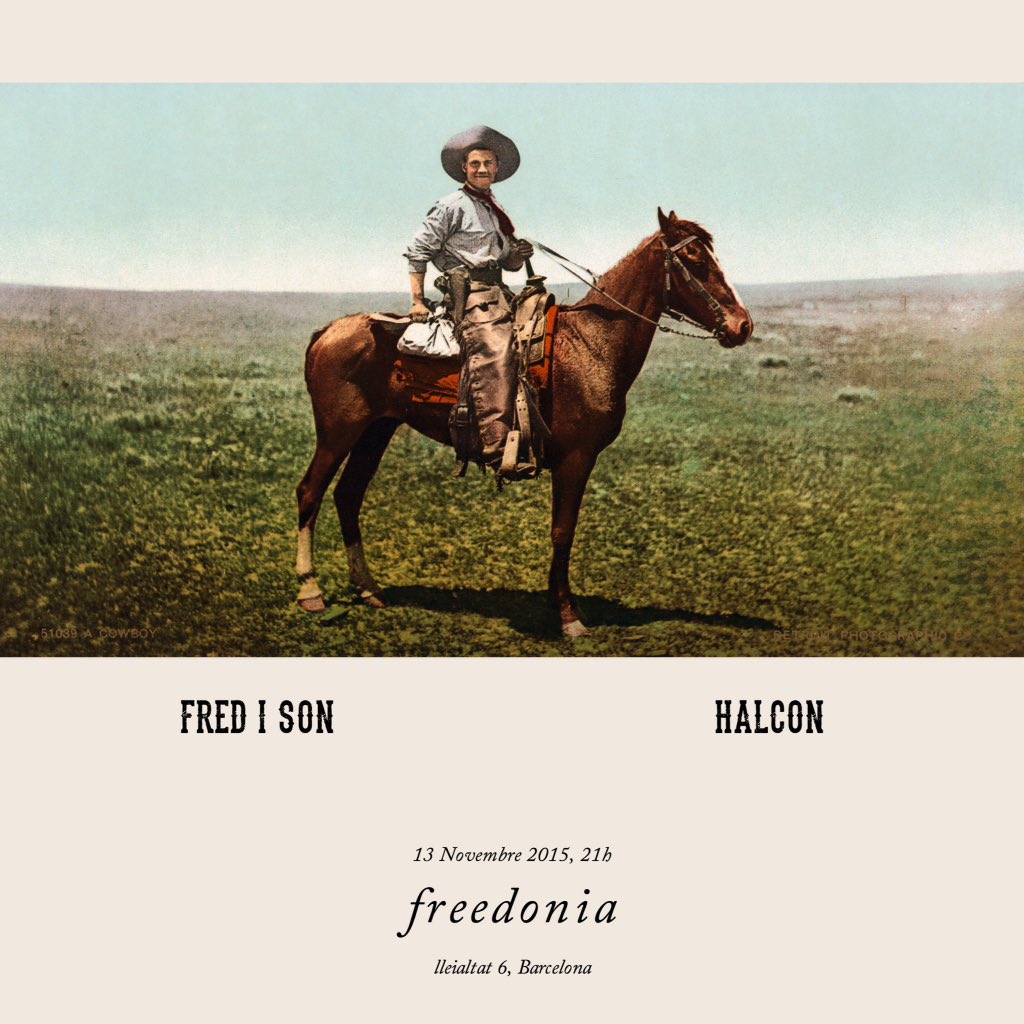 fred_i_son's tweet photo. Demà divendres 13 de novembre concert a l'@acfreedonia amb Halcón. 21:00, 5€. Va! https://t.co/zBNY2Ug7Jy