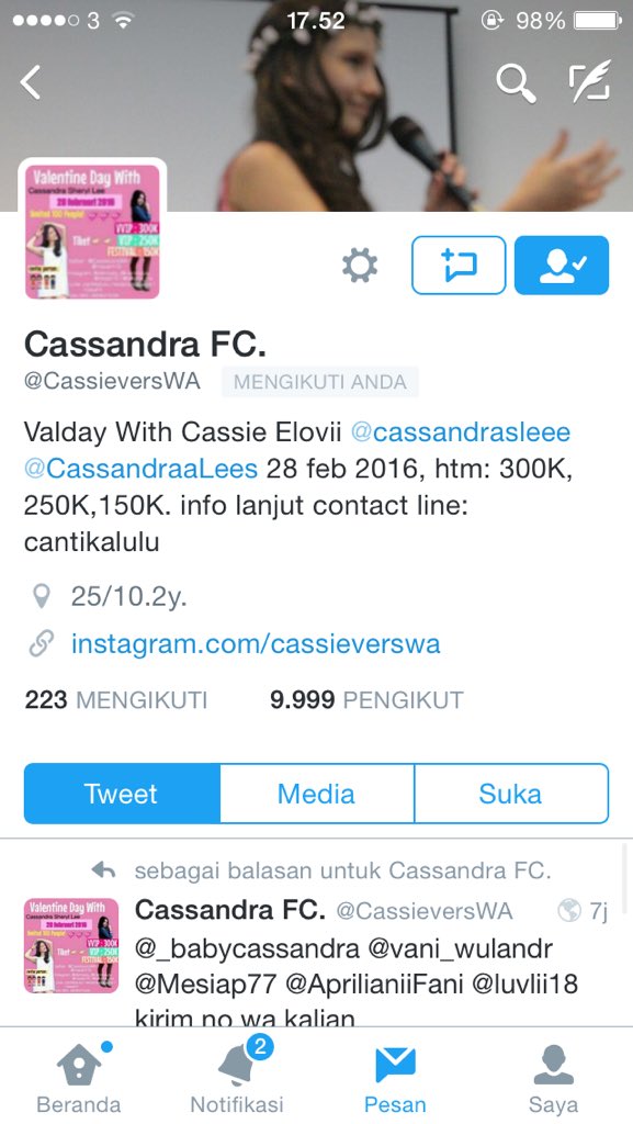 LittleCVFans's tweet photo. @CassieversWA WOWW BGT FOLLOWERS NYAAA https://t.co/z01dIrhtUI