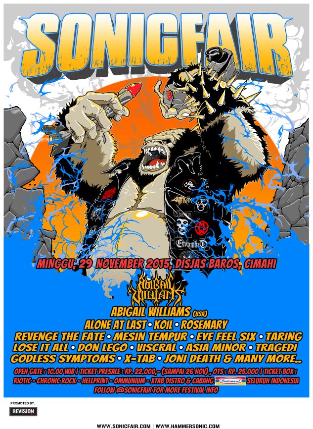 Sonicfair Bandung with Abigail Williams @rosemarysk8punk <a href="/koiltv/">KOIL BAND</a> @revengethefate @alone_at_last @mesintempur420 etc