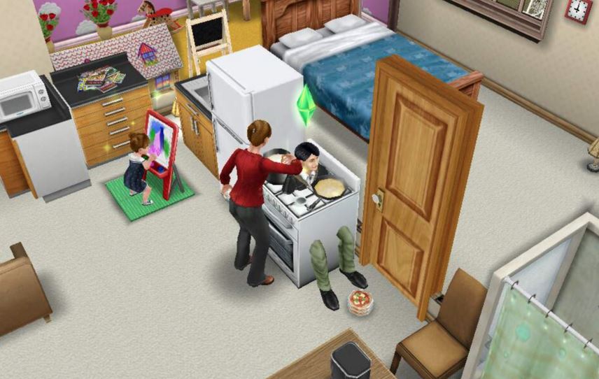 SimsLogical's tweet image. &quot;What&apos;s for dinner, babe?&quot; 

&quot;You...&quot;