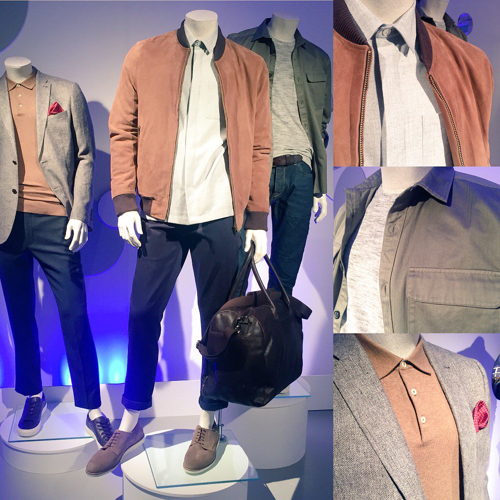 nextofficial's tweet image. Easy layers in a spring colour palette of rust, taupe and khaki. Which menswear look is your fave? #NextSpringDay