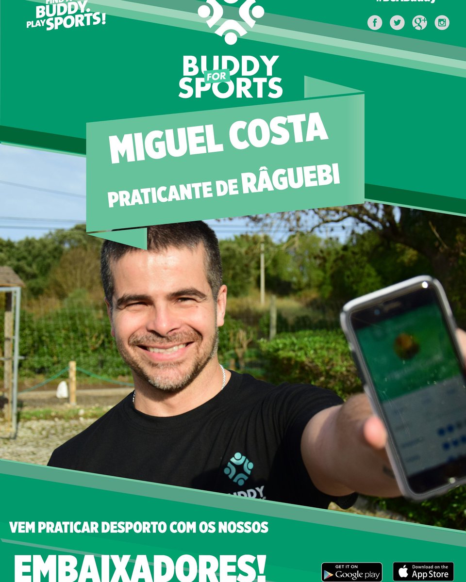 BuddyForSports's tweet image. O nosso novo Embaixador! O actor @miguelcosta13 vai convidar-vos para jogar râguebi. Aceitam o desafio? 
#BeABuddy