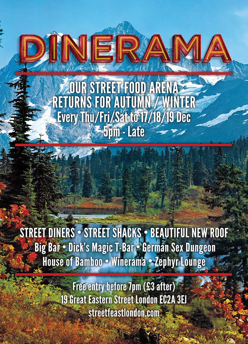 StreetFeastLDN's tweet image. All of this TONIGHT in #Shoreditch. #Dinerama kicks off from 5pm.