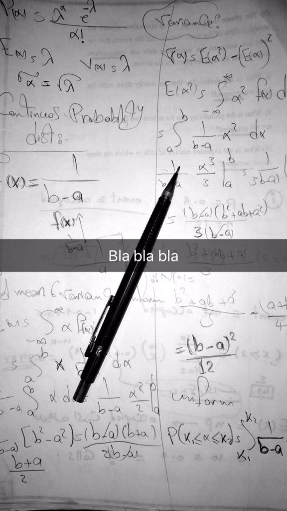 fayrouzrizk's tweet image. وسيلة ل تحضير الجن عن طريق الكونتنوص بروبابيليتي ديستربيوشن
#math5