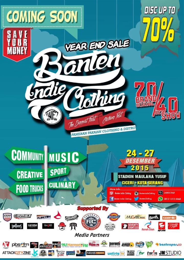 Tabung dri sekarang uang kalian untuk berbelanja di @bantenClothing dan ada band" kren nya juga loh #saveyourmoney