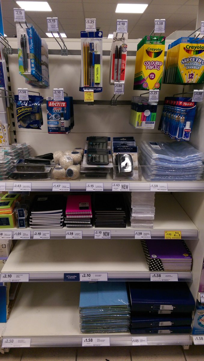 BotleyTesco's tweet photo. Stationary planogram done! #gettingontopofthings @Doyle123mac https://t.co/D3sdnoAHyC