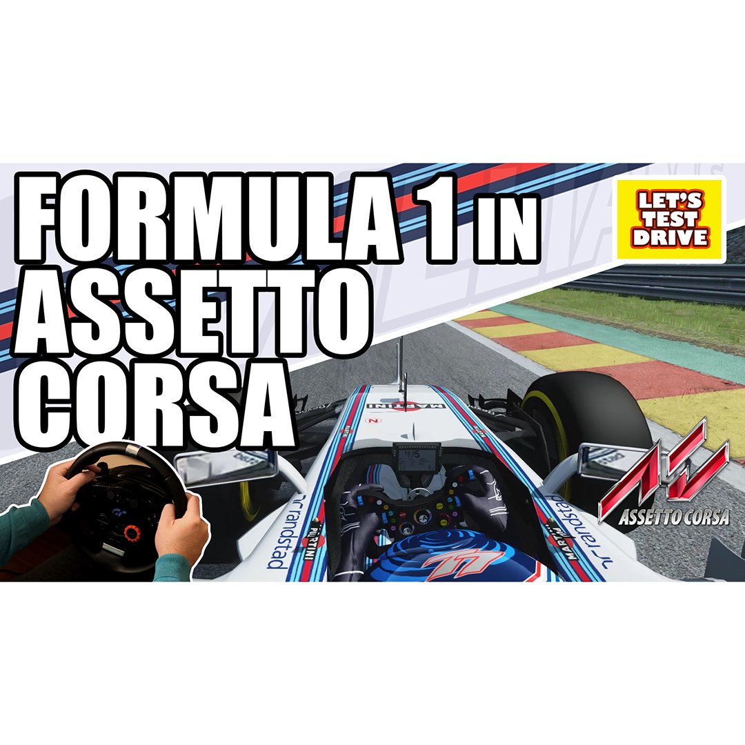 LetsTestDrive's tweet photo. So I took the 2015 Williams F1 car around Spa in Assetto Corsa, check it out! https://t.co/FdTXB4tb53 https://t.co/wDX0Z4TDx6