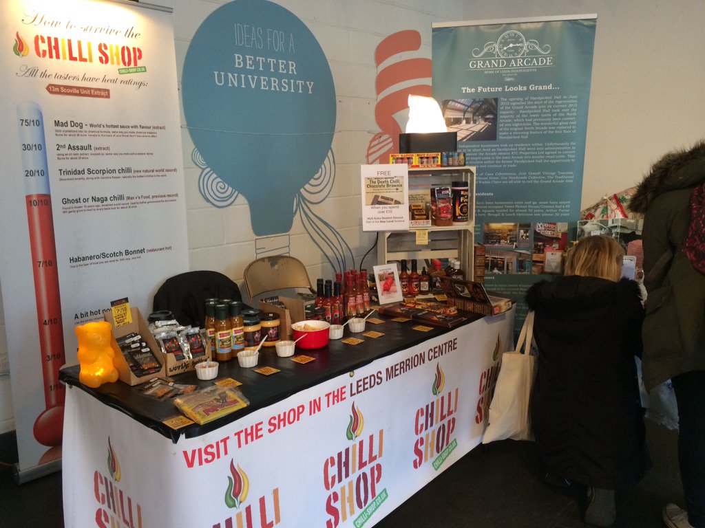 thechillishop's tweet photo. Hello from @UniversityLeeds and I have lovely neighbours @ourhandmadecoll and @GrandArcadeLds https://t.co/KJXbe7JLcv