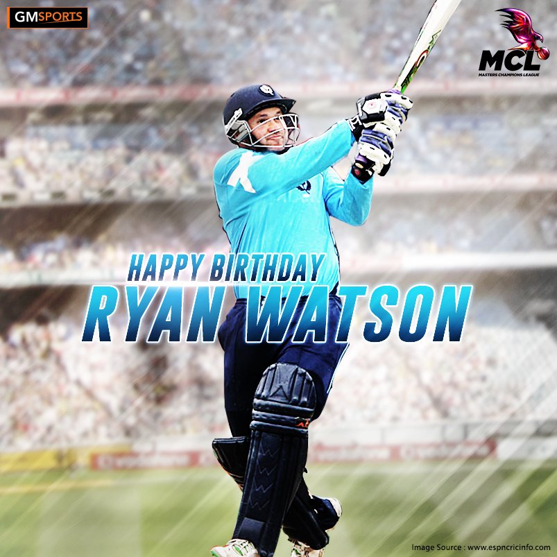 Happy birthday to the hard hitting batsman Ryan Watson! if you want him to be a part of your dream team! 