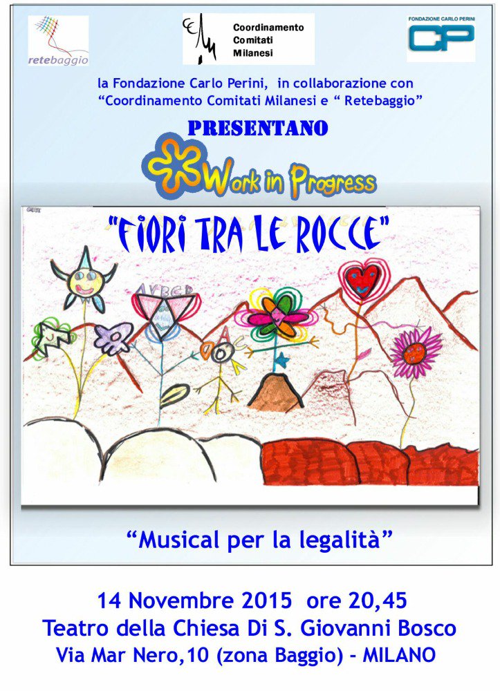 workinprogres19's tweet image. SABATO 14 NOVEMBRE ORE 21
TEATRO DELLA CHIESA di S.GIOVANNI BOSCO 
via MAR NERO 10 MILANO ( zona Baggio )