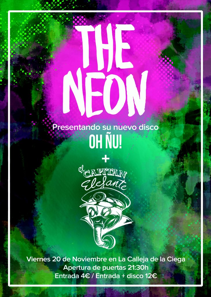 En compensación, aquí tenéis el cartel para el concierto del viernes que viene con <a href="/CapitanElefante/">El Capitán Elefante</a> 🐂🐘