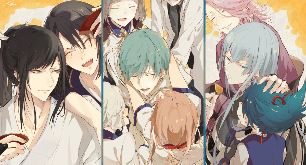 一期一振 ,乱藤四郎(刀剣乱舞) 「兄って素晴らしい。 」|。のイラスト