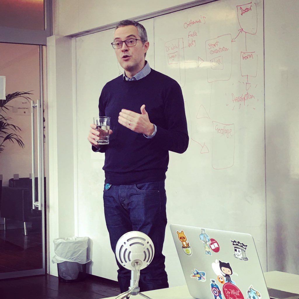 oliver_porter's tweet photo. Fantastic lunchtime talk by @stuartjcochran - CTO of @huddle on 6 lessons in building software. https://t.co/OBxiekHmW1