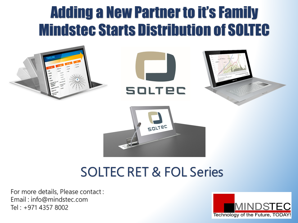 Mindstec's tweet photo. Mindstec joins hand with Soltec . #Mindstec #Soltec #Retractable #Foldable #Monitors https://t.co/trSMCU1ibB